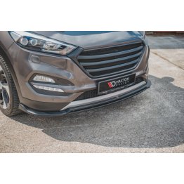 Накладка сплиттер на передний бампер на Hyundai Tucson III